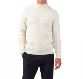 Ron Dorff Wool Cashmere Telemark Sweater In Off White