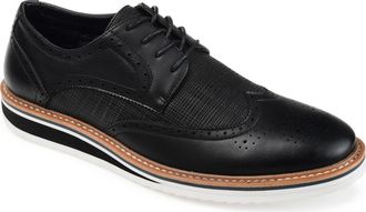 Vance Co. Warrick Wingtip Derby - Wide Width in Black at Nordstrom Rack, Size 8.5
