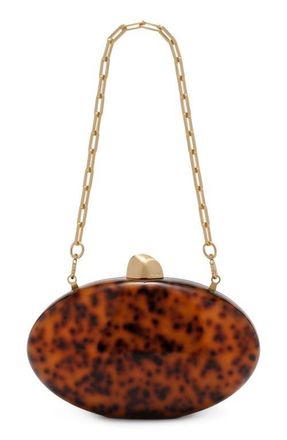 Cult Gaia Eviana Clutch in Caramel Tortoise at Nordstrom
