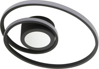 Lindby Lindby Lámpara de techo LED Thalina en Negro Metal