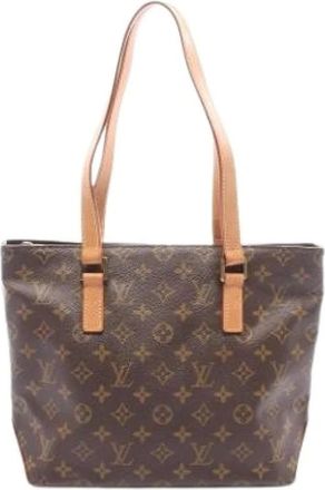 Louis Vuitton Pre-owned Tote Bags, female, Brown, Size: ONE SIZE Pre-owned Cabas Piano Tote Bag