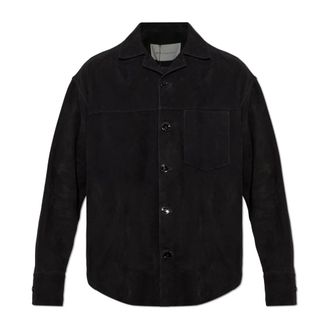 Ami Camicia in camoscio a maniche lunghe - - Shirts - Uomo - Nero - L