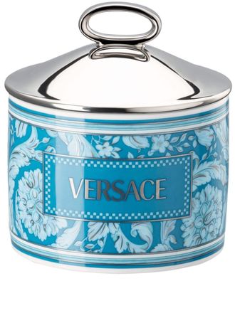 Versace Candela Barocco con stampa - Blu