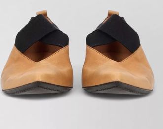 Uma Wang pointed toe flat ballerina shoes pull tab