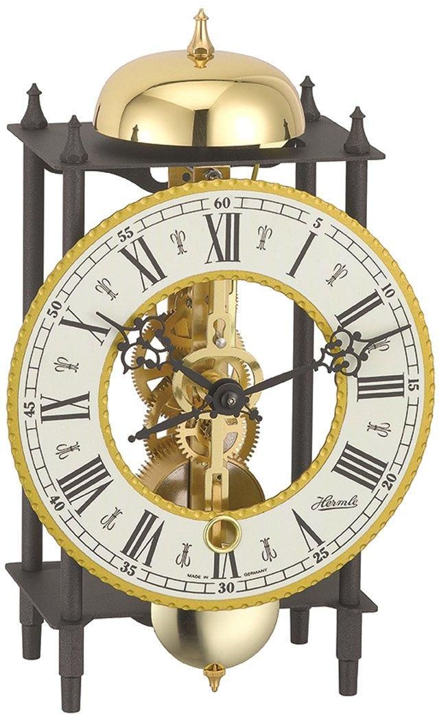 Hermle Schiffsuhr Aus Messing (Gold), 18x18x10 Cm – Mit 8-Tage Mechanischem Schlagwerk & Schlagabschaltung