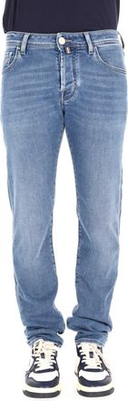 Jacob Cohen Nick Slim Fit Beige Label Jeans