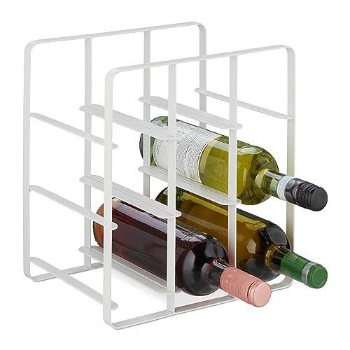 Casier à Vin En Bambou - Rangement 12 Bouteilles - 3 Niveaux - Design Naturel Pour Cave Ou Cuisine - 6