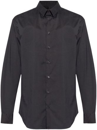Giorgio Armani Slim-fit overhemd - Zwart