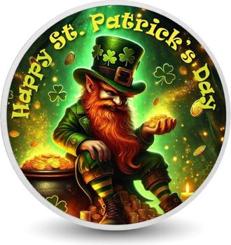 OEM Tesoro Guardado: Moneda De Color De 1 Oz mirada Dorada Del Duende