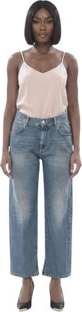 Pinko Sky Blue Regular Mid Rise Jeans
