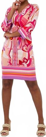 Esqualo Ditte Beads Disco Hit Knee-Length Dress In Multicolor