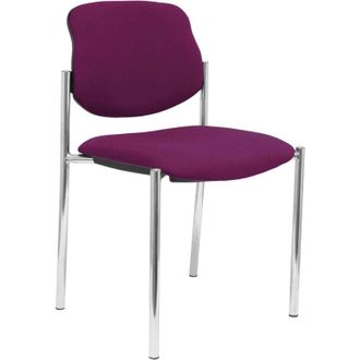 Piqueras y Crespo Silla Fija Styl Bali Morado Chasis Cromo