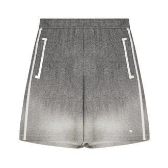 Emporio Armani Double Jersey Bermuda Shorts - male - Emporio Armani - Training Shorts - Gray - XL - Sport