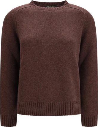 Loro Piana Maglione girocollo Parksville - - Knitwear - Donna - Viola - L