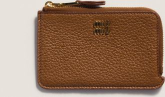 Miu Miu Leather pouch card holder
