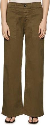 Sanctuary Cruiser Wide Leg Stretch Twill Pants in Mossy Green at Nordstrom Rack, Size 24