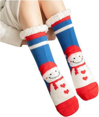 Generic Christmas Slipper Socks Fluffy Socks Women Girls Fluffy Sock Womens, Soft Fuzzy WarmSocks ChristmasSocks Cute WarmSocks Non Slip Winter Sock Cosy Thic