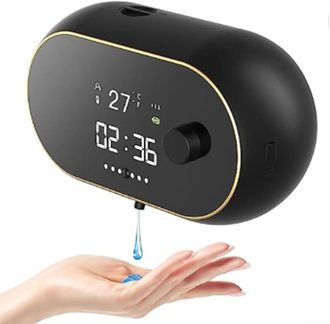 OEM Dispensador Autom&aacute;tico De Gel Hidroalcoh&oacute;lico De Pared Sin Contacto Con Sensor Infrarrojo, Control De Tiempo Y Temperatura, Y Cargador Usb, Para Uso E