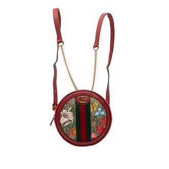 Gucci Tweedehands Mini Gg Supreme Flora Ronde Ophidia Rugzak