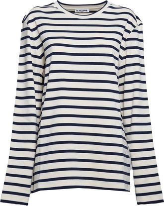 Jil Sander + Striped Crewneck Sweatshirt
