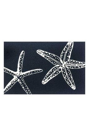 R16 Home Starfish Outline Doormat in Indigo White at Nordstrom Rack, Size 24X36