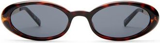 Le Specs Magnifique 51mm Oval Sunglasses in Dark Tort at Nordstrom