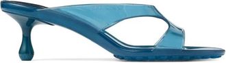 Jimmy Choo London Jelly Drop 50 - Dames - Muiltjes - Blauw - 40 EU - Schoenen