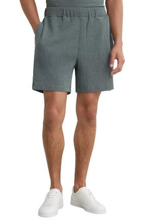Reiss Flint Crepe Drawstring Shorts in Dark Sage at Nordstrom, Size Xx-Large