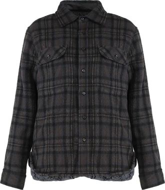 Maison Margiela Quilted Shirt-Jacket - Dames - Zomerjassen - Grijs - S - Katoen - Jassen