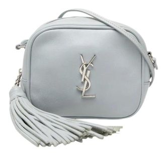 Saint Laurent Pre-owned Blogger Leather Mini Shoulder Bag - Dames - Pre-owned - Blauw - Maat: ONE Size Leer