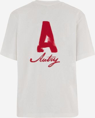 Autry Mens T-Shirt Cotton White T-Shirts And Polos