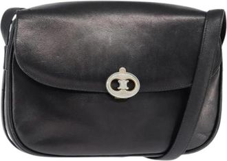 Celine Pre-owned Vintage Cross Body Bag - Dames - Vintage Schoudertas - Zwart - ONE Size - Leer - Vintage