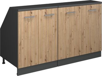 Vicco Conjunto De Armarios Para Techo Inclinado Rion, Roble Artesanal, 140 Cm Lote De 2 Carcasas De Armario 60 Cm De Profundidad, Vicco