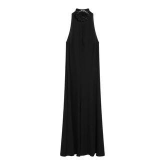 Alaia Dames, Jurken, Zwart, Maat: XS Leer