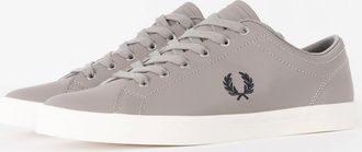 Fred Perry Mens Fred Perry Mens Baseline Leather Trainers - Cloudburst 119 - Grey - Size: 11