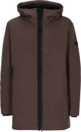 Peuterey Brown Metide Hooded Padded Long Coat