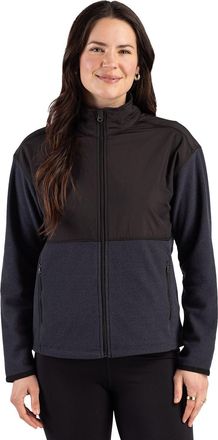 Cutter & Buck Hunts Point Recycled Fleece Womens Hybrid Full Zip Jacket