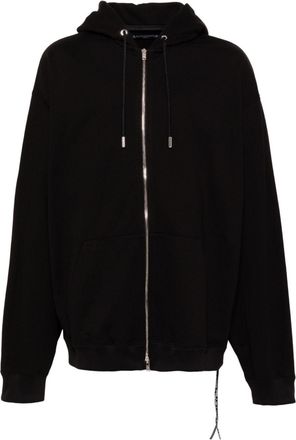 MASTERMIND WORLD zip-up hoodie - men - Cotton - M - Black