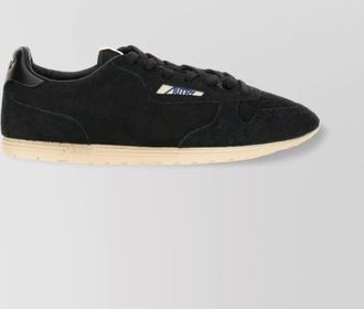 Autry suede low-top sneaker round toe