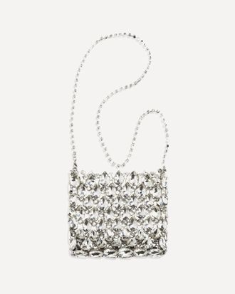 Self Portrait Crystal mesh Pouch Female UNI