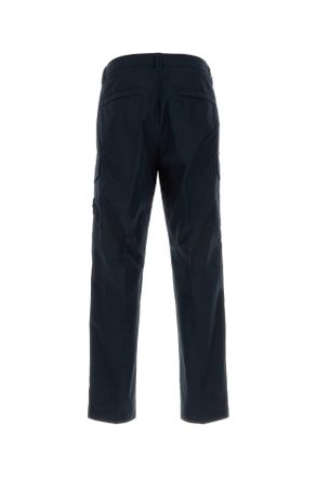 Stone Island Mens Navy Blue Cotton Cargo Pant Navyblue Exterior: Pantaloni Trousers