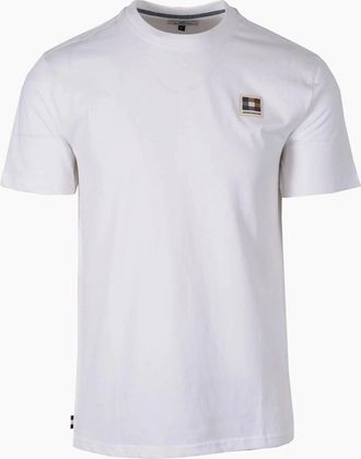 Aquascutum Mens Aquascutum Club Check Patch T-shirt White - Size: 46