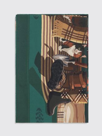 Burberry Foulard quadrato in seta con stampa grafica