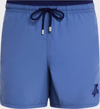 Vilebrequin Men & apos;s Les Unis Bicolor Swim Trunks