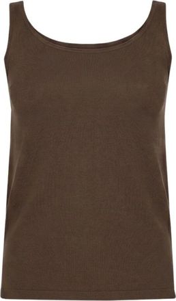 Wolford Jamaika Top - Dames - Tops zonder mouwen - Bruin - XS - Katoen - Tops