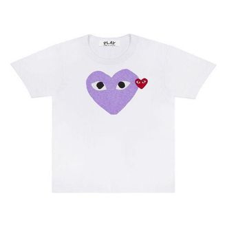Comme Des Gar&ccedil;ons (WMNS) COMME des GARCONS FW25 PLAY Colored Heart Tee White AZ-T105-051-1