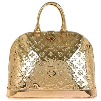 Louis Vuitton Alma Handbag Monogram Miroir Pvc Gold Pvc Handbag (Pre-Owned)