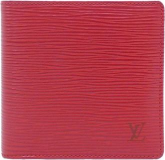 Louis Vuitton Rouge Leather Wallet (Bi-Fold) (Pre-Owned)
