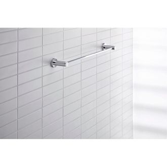Duravit Duravit - Toallero De Lat&oacute;n Con 2 Puntos De Fijaci&oacute;n - Cromado - 64,5 X 8 X 5 Cm - C&oacute;digo D 60cm