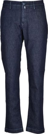 Jacob Cohen Multicolored Cotton And Lyocell Trousers With Classic Straight-Leg Design